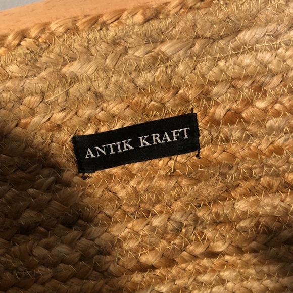 Antik Kraft Woven Jute Bag New - Picture 2 of 6
